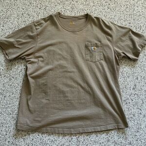 Carhartt Men's Tan Short Sleeve Tee